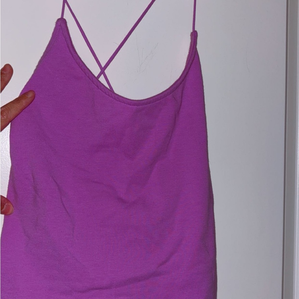 Women's Purple Strappy Top